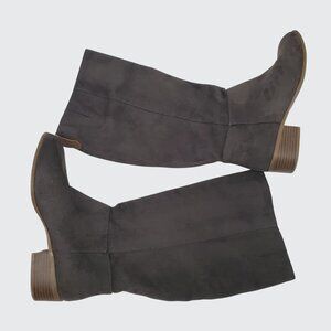 Womens Gray Knee High Boots Size 6 By Target
